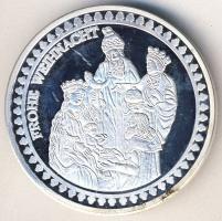 NSZK 2002. "Boldog Karácsonyt" Ag emlékérem 20g T:PP