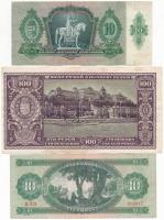 1936. 10P (csillagos) + 1945. 100P + 1962. 10Ft + 1969. 10Ft (2x) + 1975. 50Ft + 1993. 100Ft T:II-II...