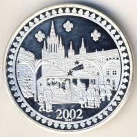 NSZK 2002. "Boldog Karácsonyt" Ag emlékérem 20g T:PP