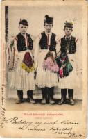 1902 Mező-kövesdi népviselet (matyó legények) / Hungarian folklore from Mezőkövesd (EK)