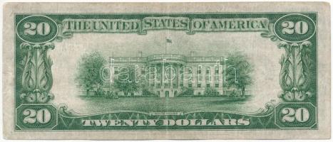Amerikai Egyesült Államok 1934-1945. (1934) 20$ "Federal Reserve Note", zöld pecsét, &quot...