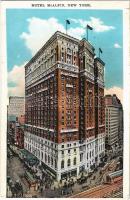 1928 New York City, Hotel McAlpin, trams, automobiles, shops. Copyright Irving Underhill (EK)