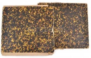 cca 1873 Umgebung von Pest Ofen, 4 szelvényből álló, színezett rézmetszetű térkép, vászonra kasírozv...