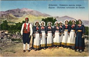Dubrovnik, Ragusa; Costumes nationales de Canale / Croatian folklore, national costumes. J. Tosovic 182.