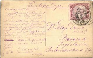 1923 Sopron, Brennbergbánya, leventék és diákok az Ilona akna felvonója előtt. photo (EK)