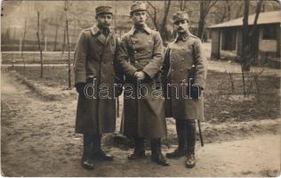 1916 Osztrák-magyar katonák csoportja / WWI Austro-Hungarian K.u.K. military, group of soldiers. photo (EK)