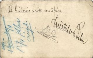 1916 Osztrák-magyar katonák csoportja / WWI Austro-Hungarian K.u.K. military, group of soldiers. pho...