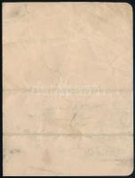 1907 Jászai Mari (1850-1926) színésznő autográf levele Gerő Ödön (1863-1939) művészeti újságíró, sze...