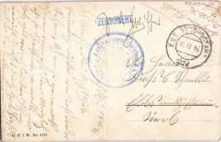 1916 Herzliche Ostergrüsse / WWI Austro-Hungarian K.u.K. military Christmas greeting with soldier. H...