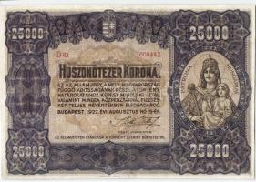 1922. 25.000K T:szépen restaurált