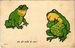 Per gli occhi al core! / Frogs. Serie Animali Amorosi Edit. G. Z. V. ls: Boschini (EB)