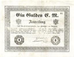 1849. 1Ft/ezüst pénz "Almássy" T: szépen restaurált