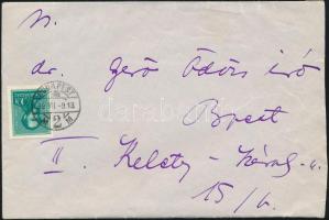 Feszty Masa (1895-1979) festőművész autográf, személyes hangú levele Gerő Ödön esztétának, borítékka...