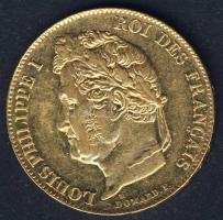 Franciaország 1839A 20Fr Au 6,4516g I.Lajos Fülöp T:2+