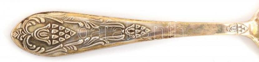 Ezüst(Ag) mokkás kanalak, 6 db, jelzett, h: 11 cm, nettó: 105,6 g