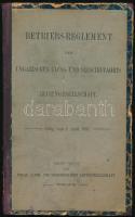 1897 Betriebs-Reglement der Ungarischen Fluss-und Seeschiffahrts Aktiengesellschaft, 104p