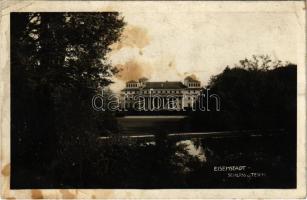 1929 Kismarton, Eisenstadt; Schloss u. Teich / Esterházy kastély a tóval / castle with park and lake (fl)