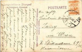 1929 Kismarton, Eisenstadt; Leopoldinentempel im Schloßpark / Leopoldina templom az Esterházy kastél...