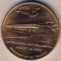 USA 1969. "Kincstár" Br emlékérem T:BU