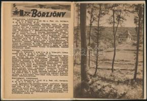 cca 1950 Látogassuk turistaházainkat, képekkel illusztrált prospektus