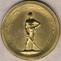 Ausztria 1935. "Wiener Sport Club" aranyozott Br emlékérem T:2