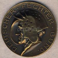 Német Birodalom/Weimari Köztársaság 1927. "Német vívó Szövetség" Br emlékérem T:2