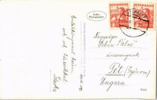 1937 Rohonc, Rechnitz; Blick vom Satzenstein / látkép a Satzensteinről / holiday resort. Verlag R. V...