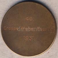 Ausztria 1931. "Bécsi Regatta Szövetség" Br emlékérem T:2