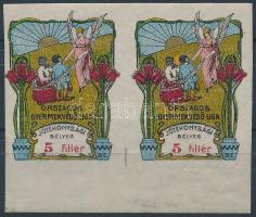 1909 Országos Gyermekvédőliga 5f jótékonysági bélyeg pár