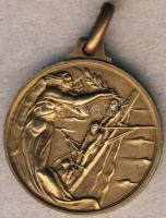 Olaszország 1935. "Nemzeti regatta bajnokság-Palermo" aranyozott Br díjérem T:2