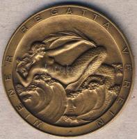 Ausztria 1929. "Bécsi Regatta Egyesület" Br emlékérem T:2