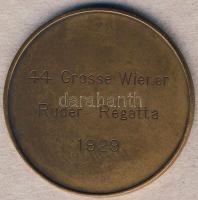 Ausztria 1929. "Bécsi Regatta Egyesület" Br emlékérem T:2