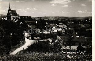 1963 Sámfalva, Hannersdorf; látkép a templommal / general view, church. photo (EK)