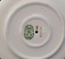 Zsolnay pillangó mintás gyertyatartó, kézzel festett, jelzett, hibátlan, m:14 cm