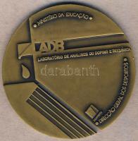 Portugália 1987. "LADB-akkreditált anti-dopping laboratórium" nagyalakú Br emlékplakett T:...