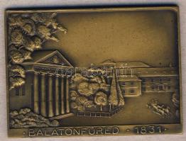 DN "Balatonfüred 1831" szögletes Br  emlékplakett T:2