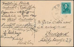 cca 1933 Kosztolányi-Kann Gyula (1868-1946) és Márk Lajos (1867-1942) festőművészek által aláírt, Ér...