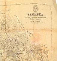 1943 Szabadka sz. kir. város területének átnézeti térképe, készítette: Szabadka sz. kir város műszak...