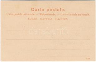 Auf dem Eigergletscher. Photographie Gabler, Interlaken. No. 7636. / Swiss winter sport, sleds