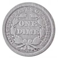 Amerikai Egyesült Államok 1856. 1D Ag "Seated Liberty, kis dátum" T:3
United States 1856....