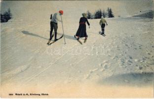 Skiing, winter sport. Wehrli A.-G. 9699. (fl)