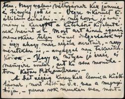 1921 Simon János György (1894 - 1968) festőművész autográf levele Gerő Ödön művészeti írónak Bernből...