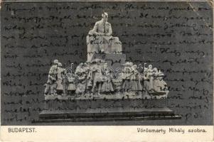 1908 Budapest V. Vörösmarty Mihály szobor. Biró A. (EB)