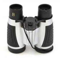 Távcső, műanyag borítással, működik, 11×10 cm