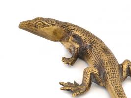 Réz aligátor, h: 24,5 cm