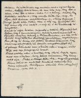 1904.X.6. Nagy Sándor (1868-1950) festő és grafikus, a Gödöllői Művésztelep alapító tagjának autográ...