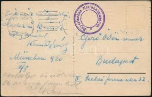 1920.V.8 Kernstok Károly (1873-1940) festőművész autográf képeslapja Münchenből Gerő Ödön (1863-1939...