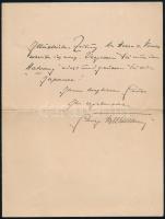 1911 Georg Biermann (1880-1949) német művészettörténész, lap- és könyvkiadó autográf levele Gerő Ödö...