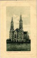 1916 Vinga, római katolikus templom / Roman Catholic church. W.L. Bp. 204. + Magyar Vöröskereszt Egylet Vingai Fiókja