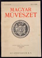 1929 Magyar művészet V. évf. 8 száma, Pécsről szóló tematikus szám. Bp.,1929,Athenaeum, 4 p.+1 t.+583+1 p. Gazdag képanyaggal illusztrált. Kiadói papírkötés.